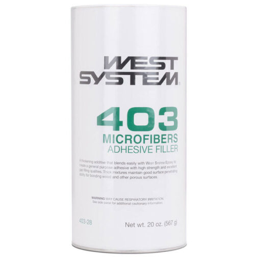 WEST SYSTEM 403 MICROFIBERS ADHESIVE FILLER - 20 OZ